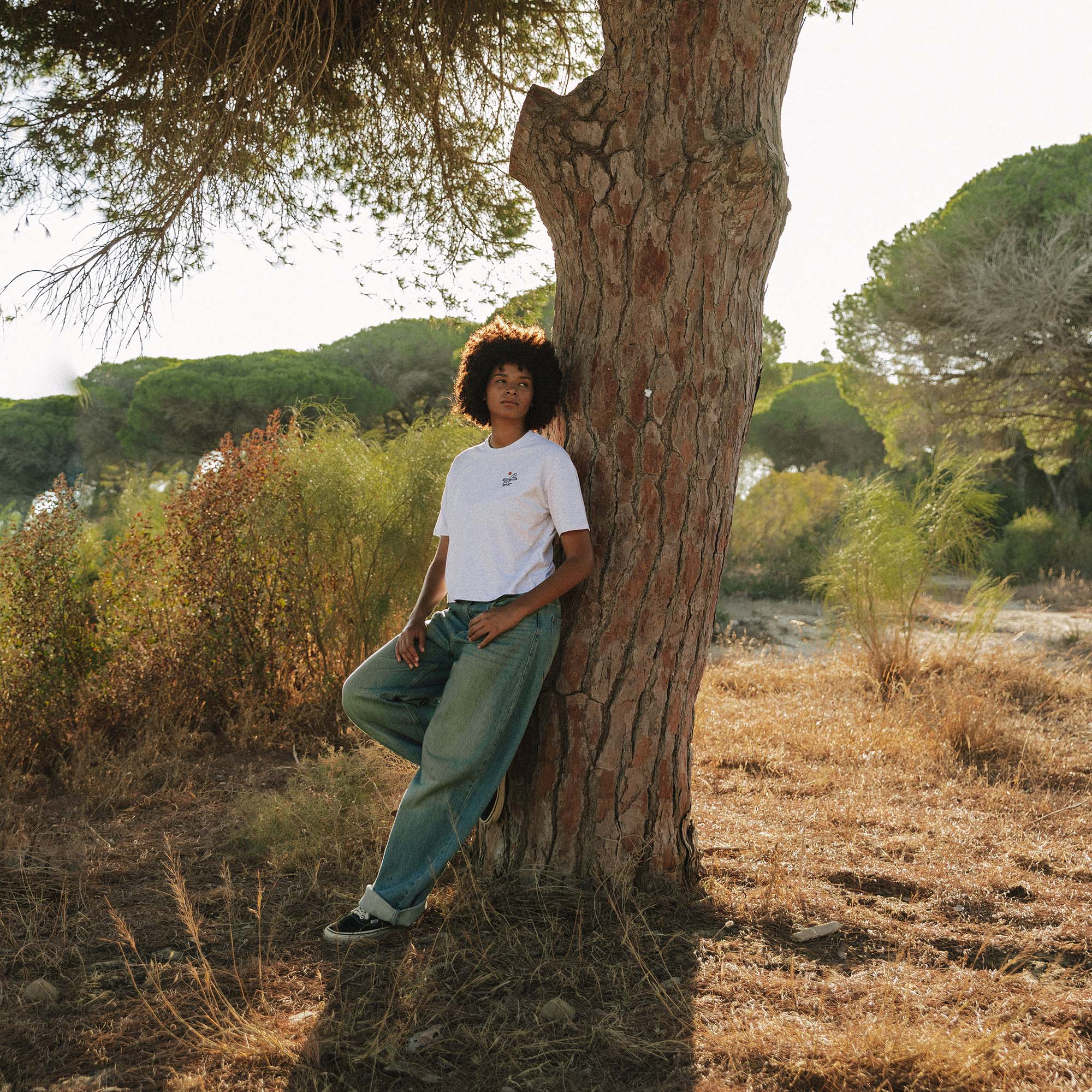 Rolling through the week Cropped Tee