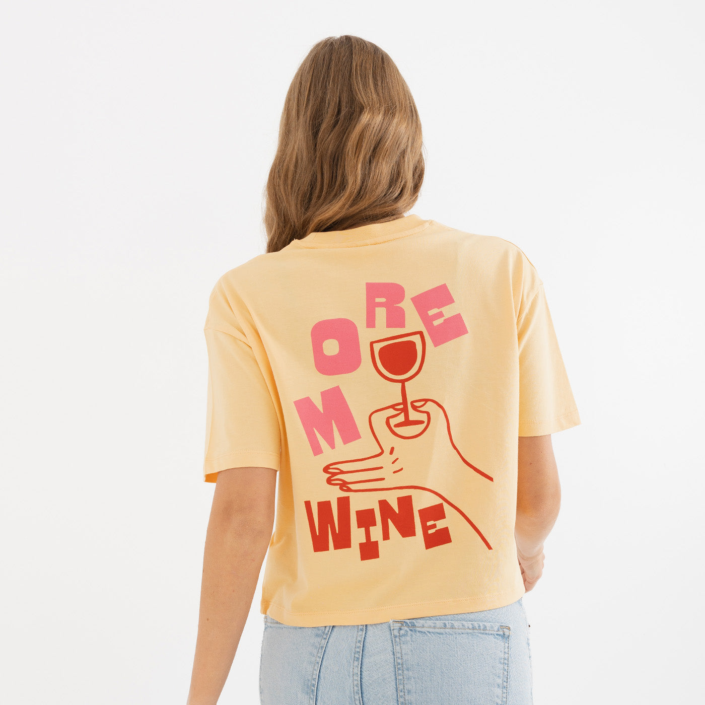 More wine Cropped Tee