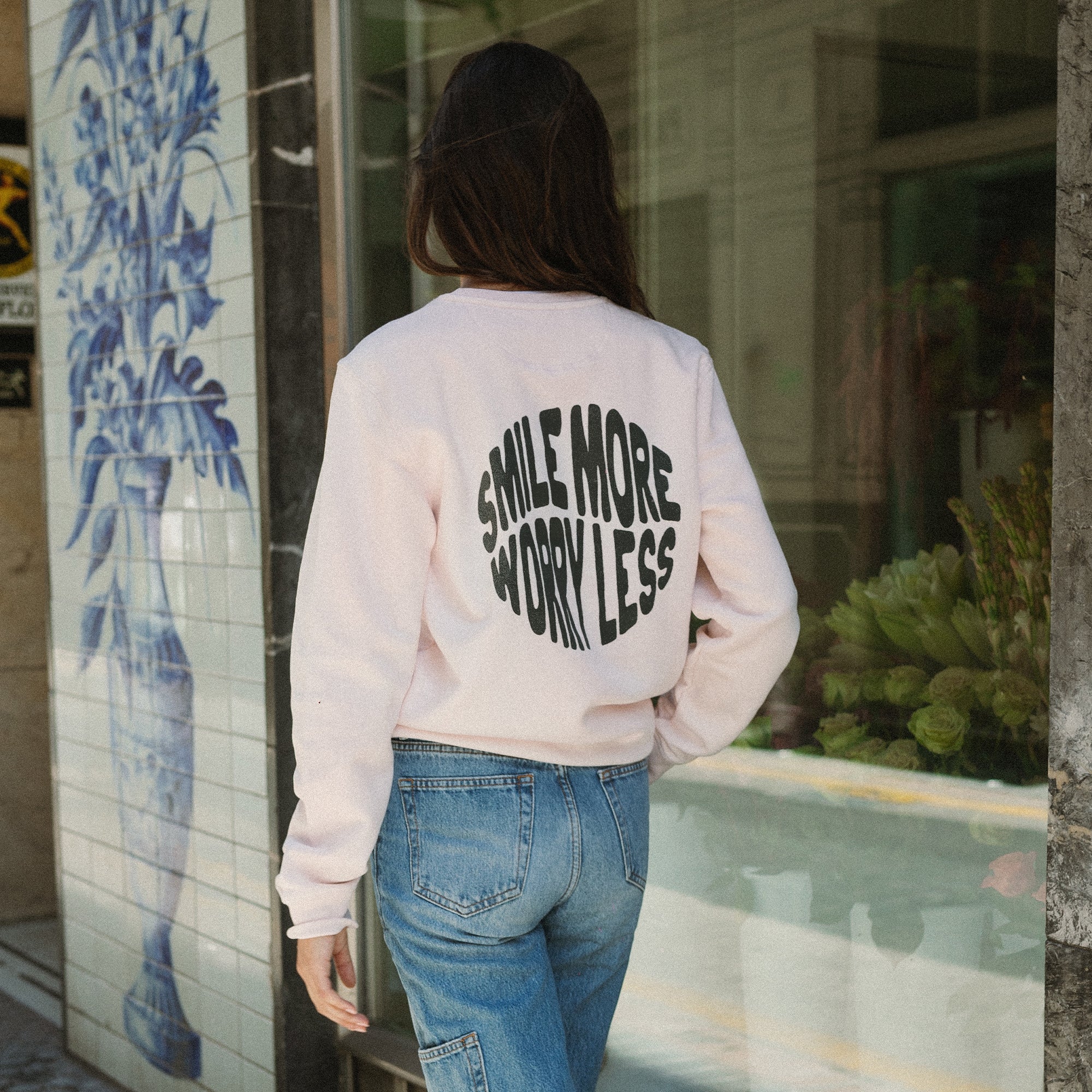 Smile More Worry Less Sweatshirt