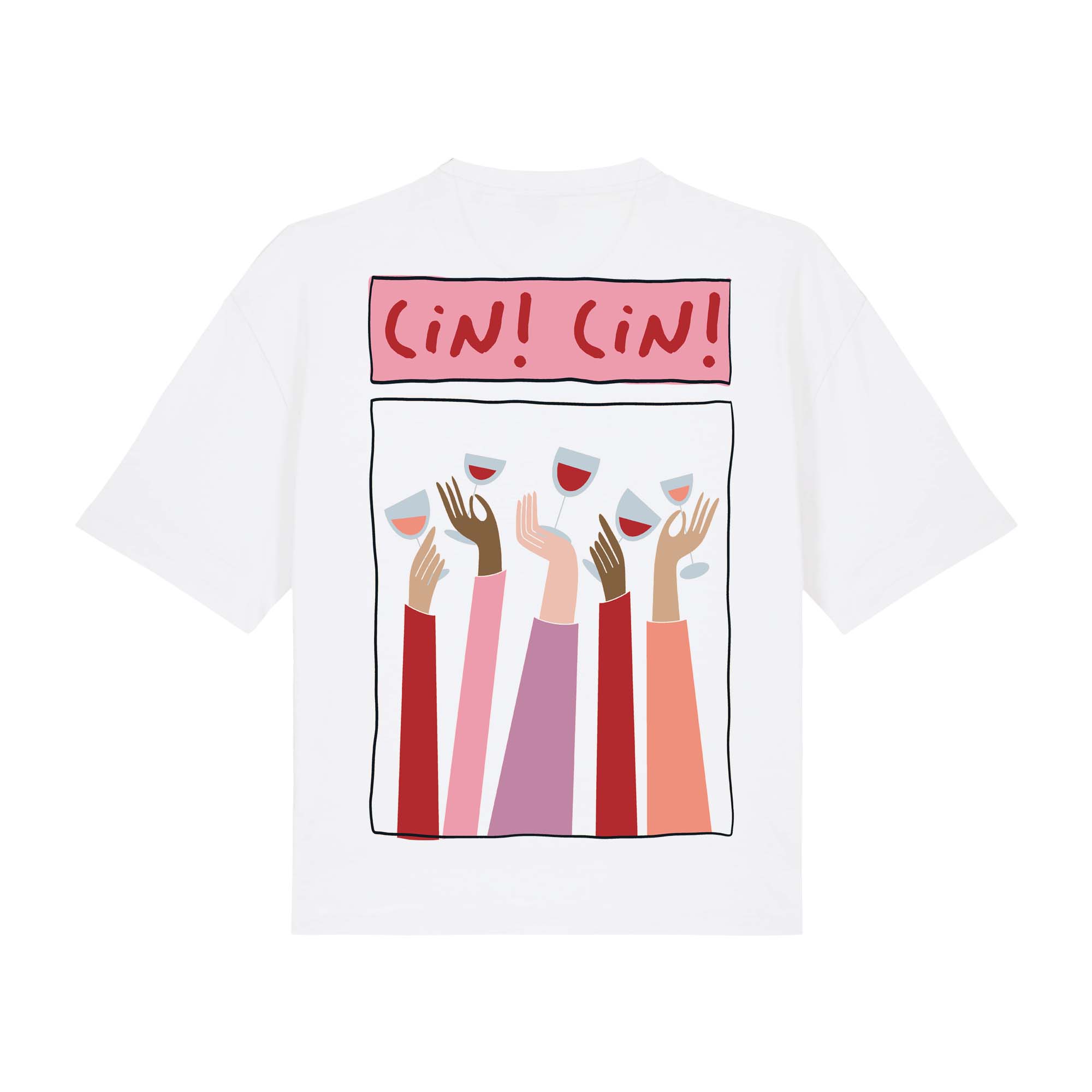 Cin cin wine Cropped Tee