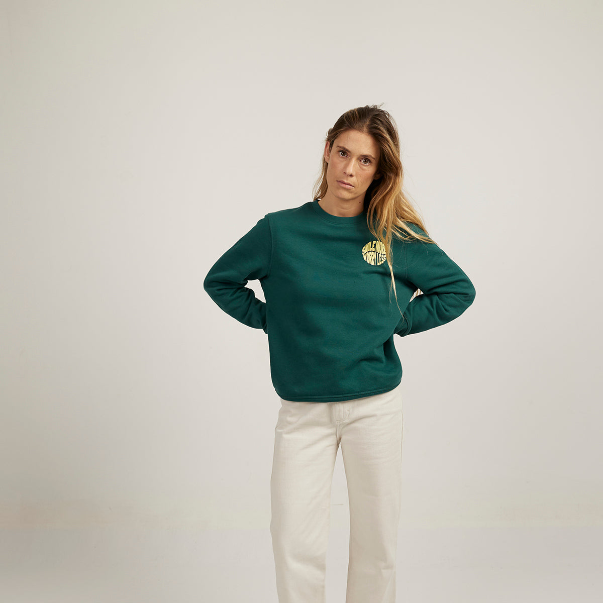 Smile More Worry Less Sweatshirt