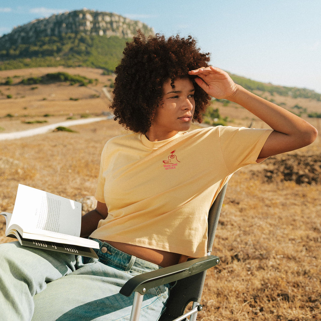 More wine Cropped Tee