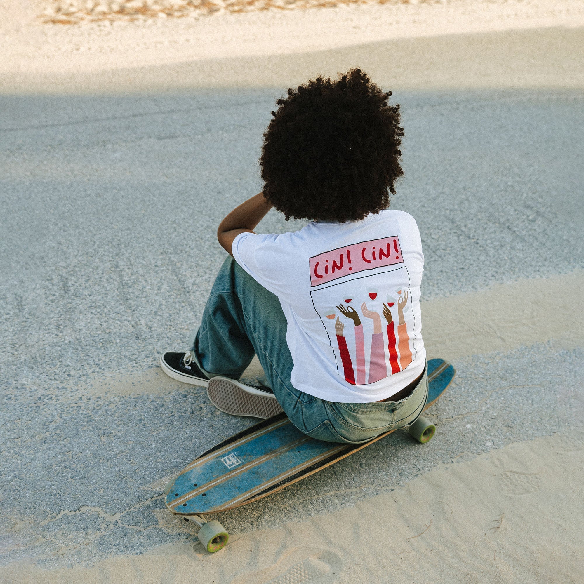 Cin cin wine Cropped Tee