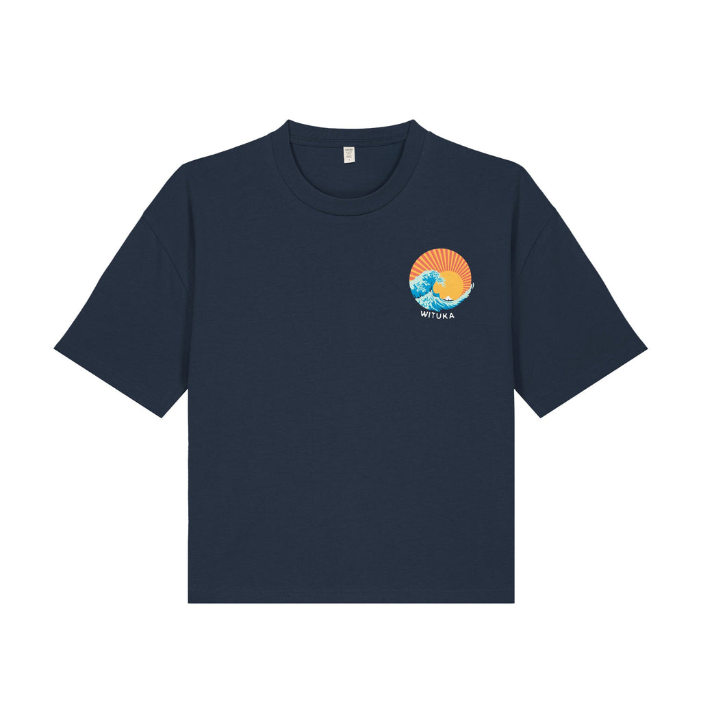 Kanagawa Wave Cropped Tee