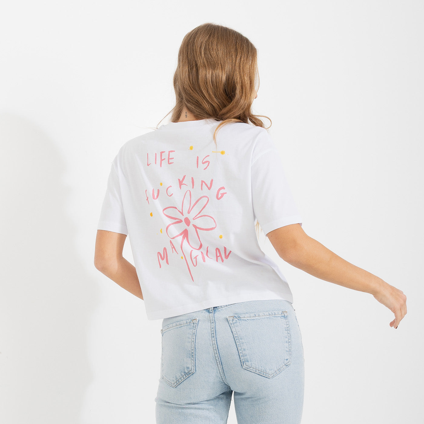 Life is fucking magical Cropped Tee