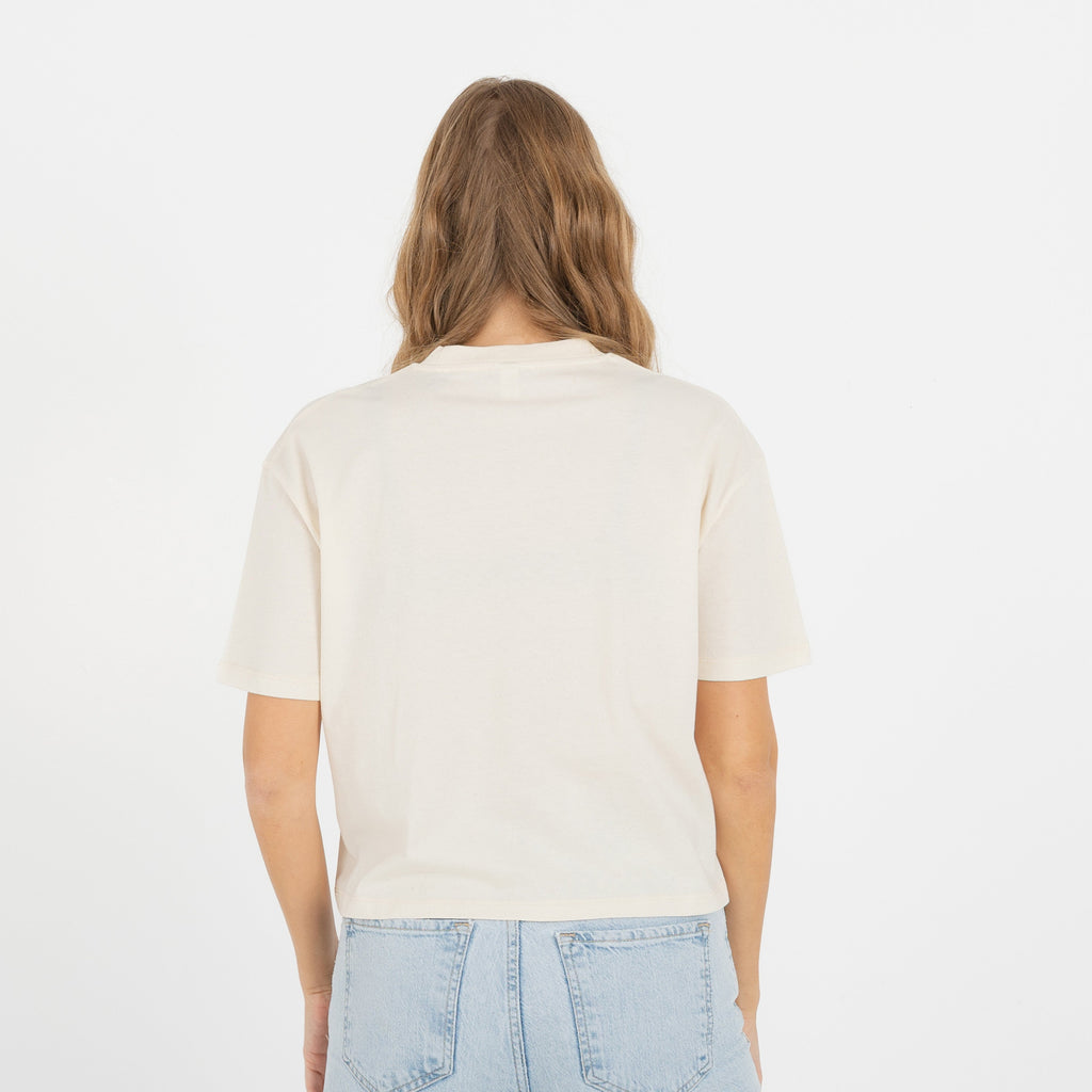 Skiing Raccoon Cropped Tee